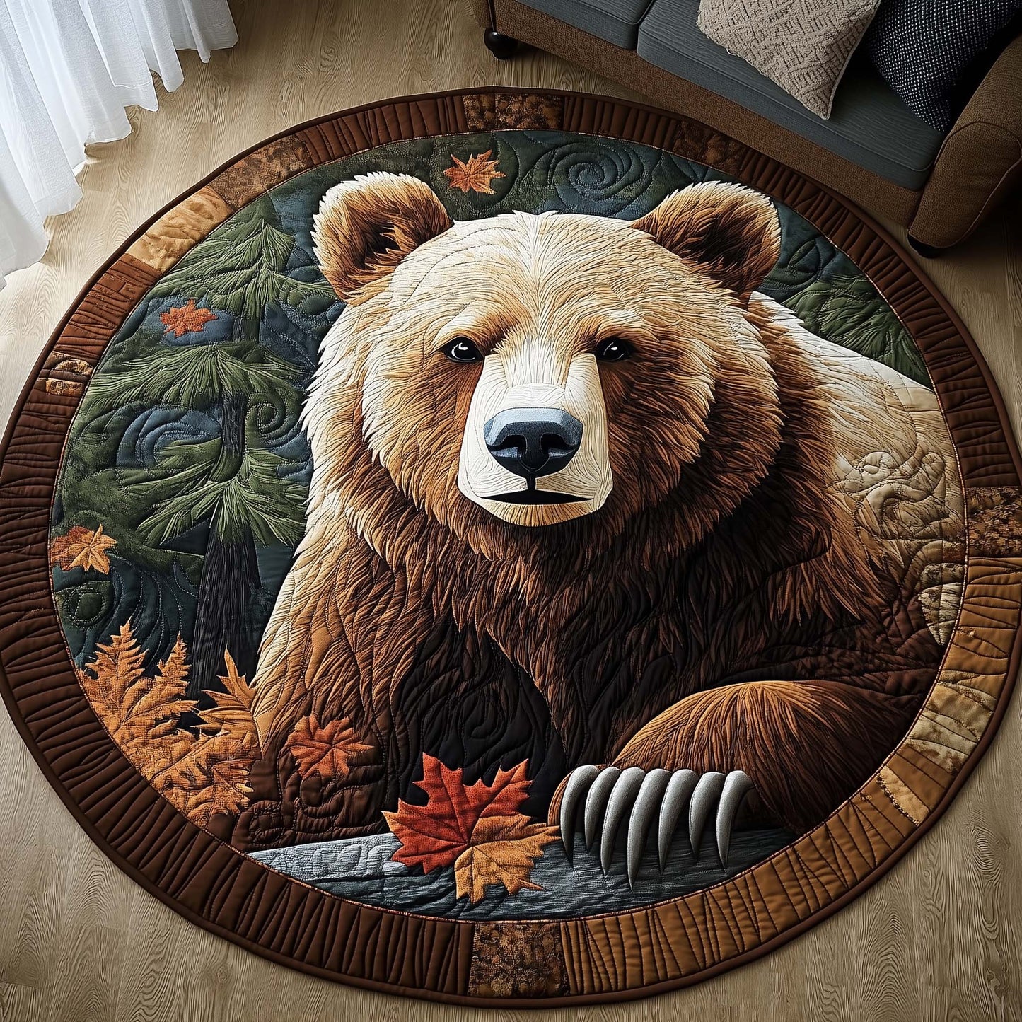 Mighty Guardian Quilted Round Mat GFTOQA884
