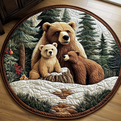 Woodland Family Quilted Round Mat GFTOQA886