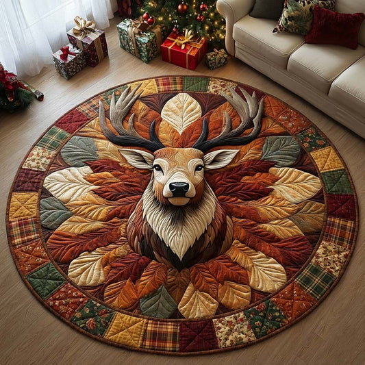 Harvest Crown Quilted Round Mat GFTOQA891