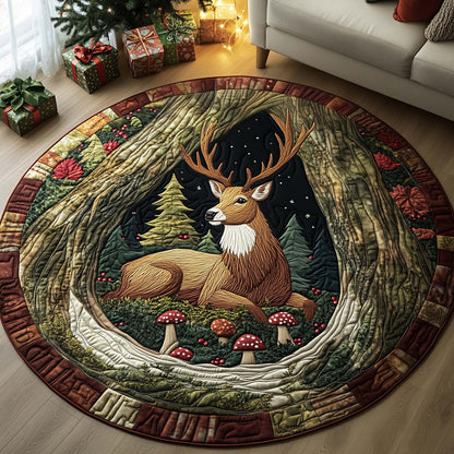 Hollow Rest Quilted Round Mat GFTOQA895