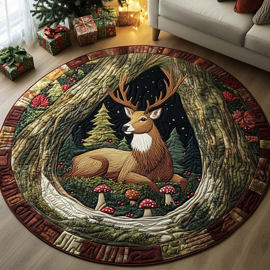 Hollow Rest Quilted Round Mat GFTOQA895