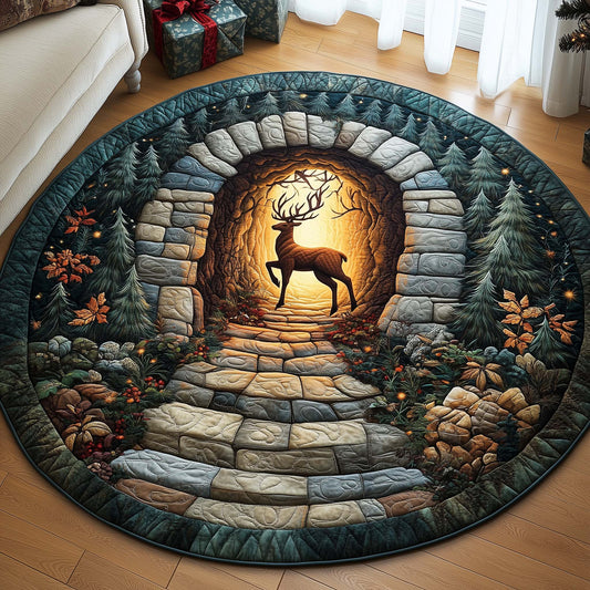 Stone Rise Quilted Round Mat GFTOQA897