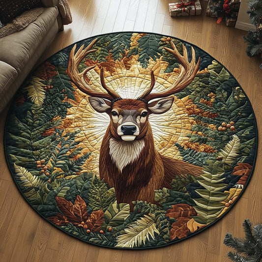 Summer Reindeer Quilted Round Mat GFTOQA899