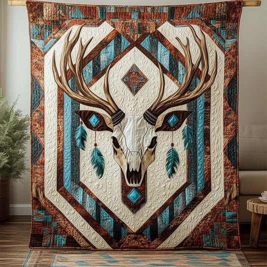 Turquoise Spirit Quilted Blanket GFTOQA935
