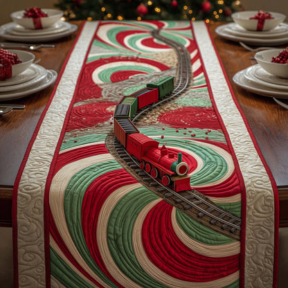 Peppermint Track Quilted Table Runner GFTOQM1006