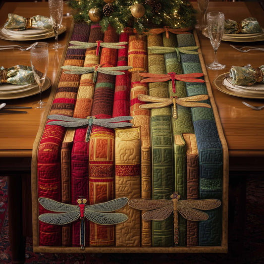 Book Dragonfly Quilted Table Runner GFTOQM1011