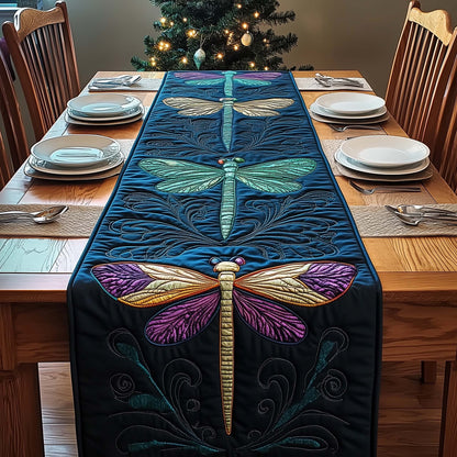 Mystic Dragonfly Quilted Table Runner GFTOQM1013