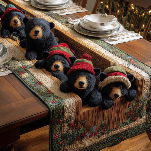 Snug Bears Quilted Table Runner GFTOQM1031