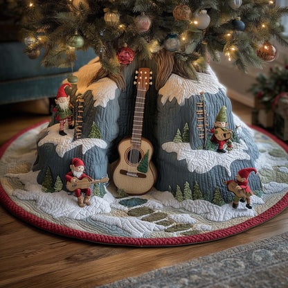 Alpine Gnomes Quilted Tree Skirt GFTOQM1043