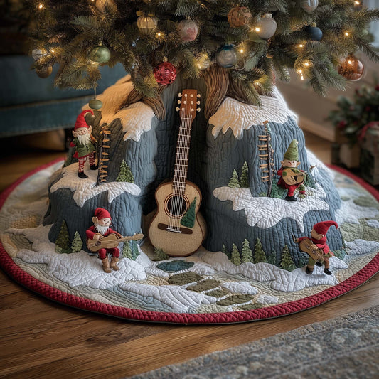 Alpine Gnomes Quilted Tree Skirt GFTOQM1043