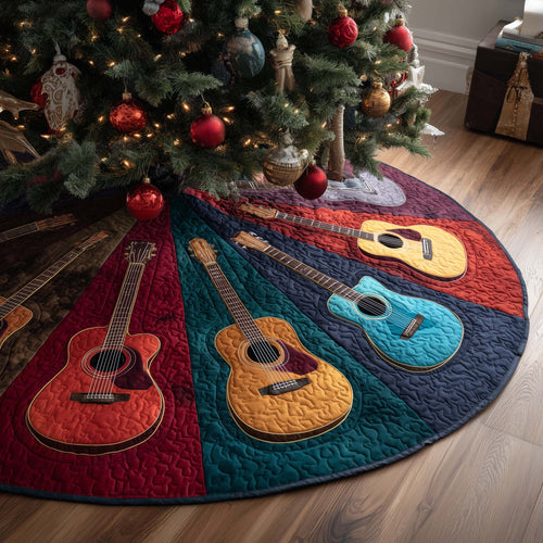 Color Guitars Quilted Tree Skirt GFTOQM1044