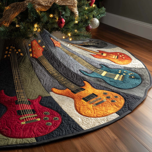 Electric Burst Quilted Tree Skirt GFTOQM1048