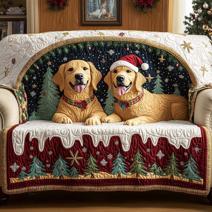 Festive Twins Quilted Sofa Cover GFTOQM1064