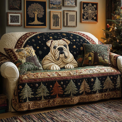 Woodland Watcher Quilted Sofa Cover GFTOQM1078