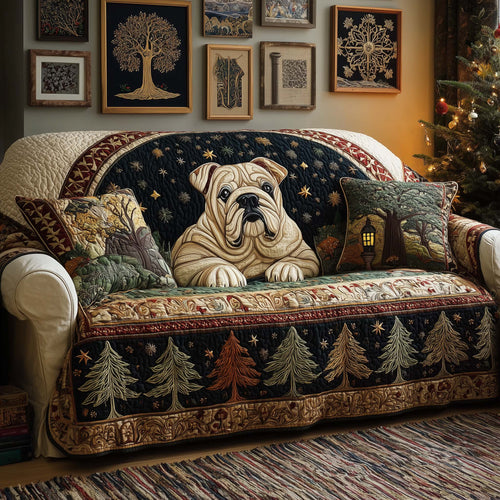 Woodland Watcher Quilted Sofa Cover GFTOQM1078