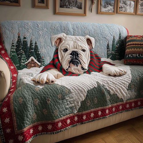 Holiday Cabin Quilted Sofa Cover GFTOQM1081