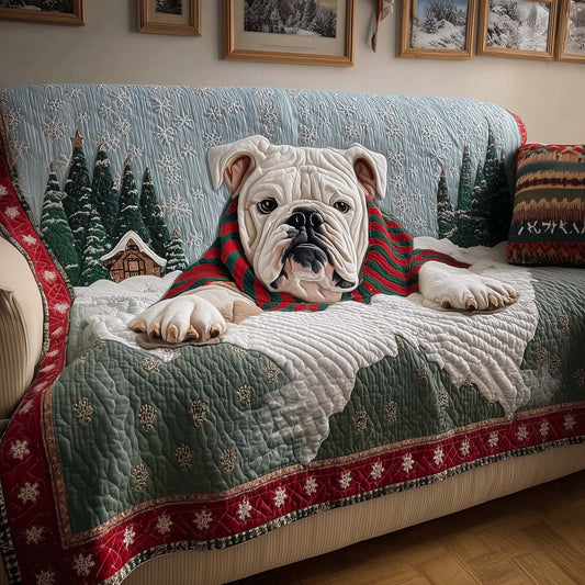 Holiday Cabin Quilted Sofa Cover GFTOQM1081