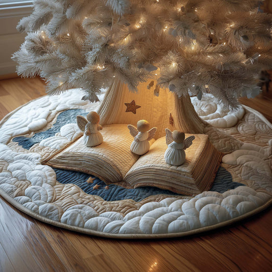 Angel Story Quilted Tree Skirt GFTOQM1095