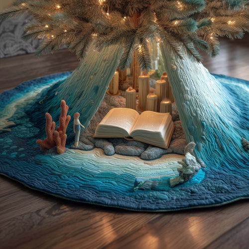 Coral Tale Quilted Tree Skirt GFTOQM1099