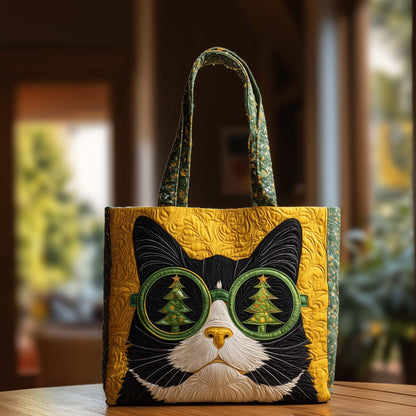 Cat Quilted Tote Bag GFTOQM10