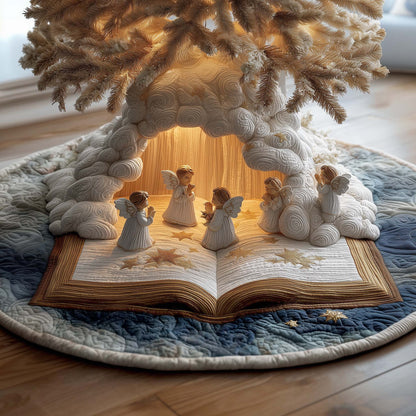 Angel Choir Quilted Tree Skirt GFTOQM1100