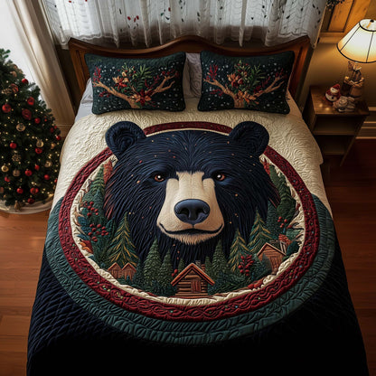 Cozy Cabin 3-Piece Quilted Bedding Set GFTOQM1109