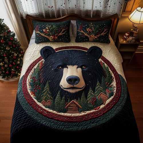 Cozy Cabin 3-Piece Quilted Bedding Set GFTOQM1109