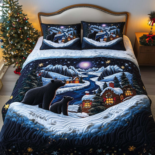 Winter Journey 3-Piece Quilted Bedding Set GFTOQM1112
