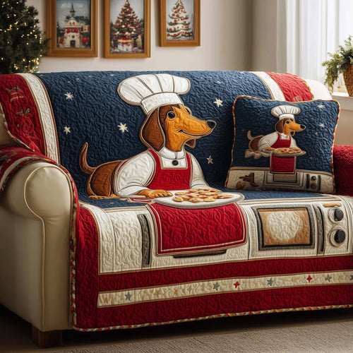 Baker Pup Quilted Sofa Cover GFTOQM1121