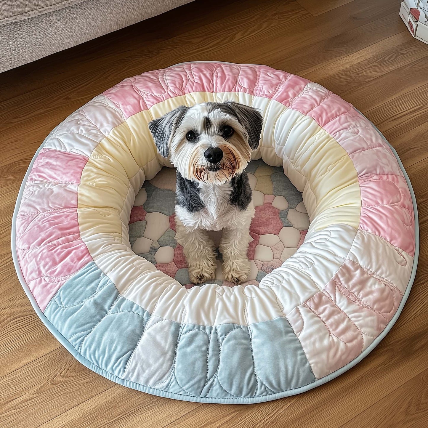 Schnauzer Quilted Round Mat GFTOQM114