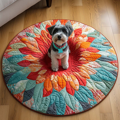 Schnauzer Quilted Round Mat GFTOQM116