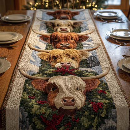 Wreath Herd Quilted Table Runner GFTOQM1183