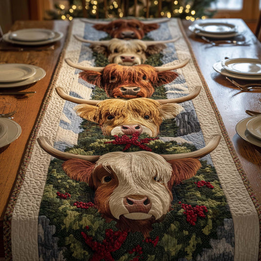 Wreath Herd Quilted Table Runner GFTOQM1183