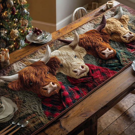 Plaid Highlands Quilted Table Runner GFTOQM1189