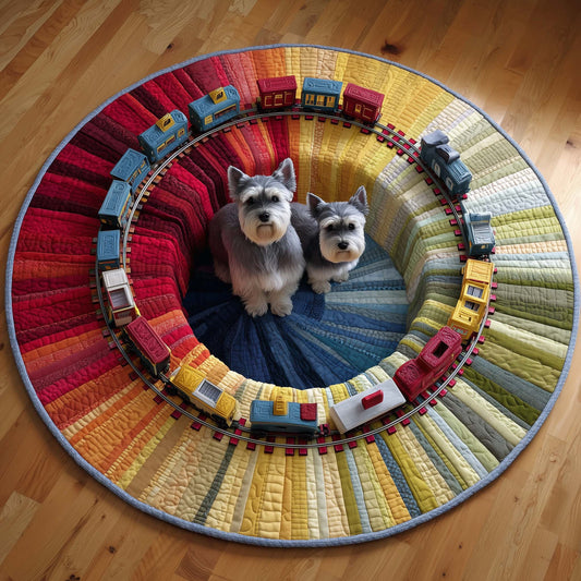 Schnauzer Quilted Round Mat GFTOQM119