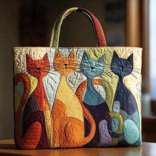 Cat Quilted Tote Bag GFTOQM11