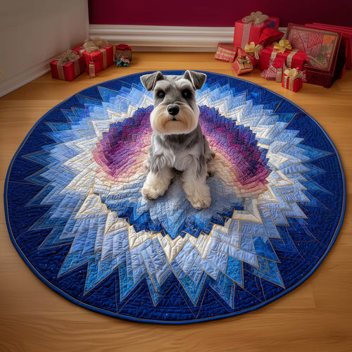 Schnauzer Quilted Round Mat GFTOQM120