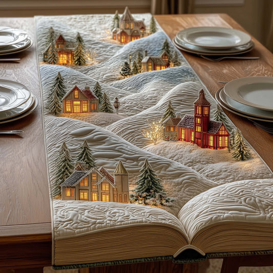 Snow Village Quilted Table Runner GFTOQM1268