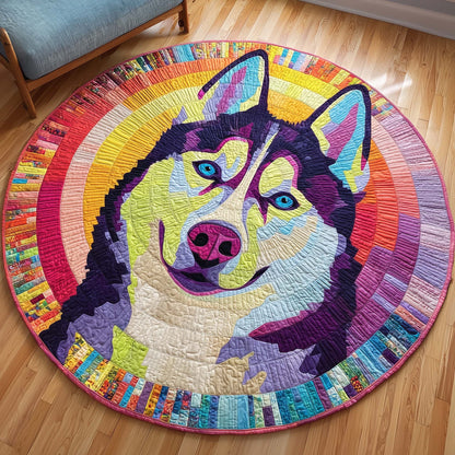 Stunning Husky Quilted Round Mat GFTOQM127