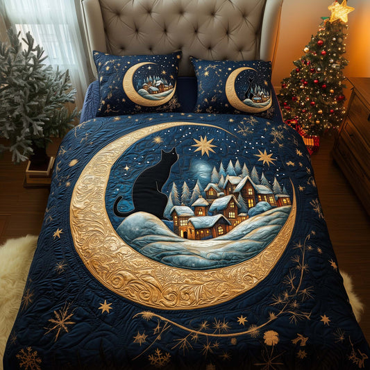 Moon Village 3-Piece Quilted Bedding Set GFTOQM1283