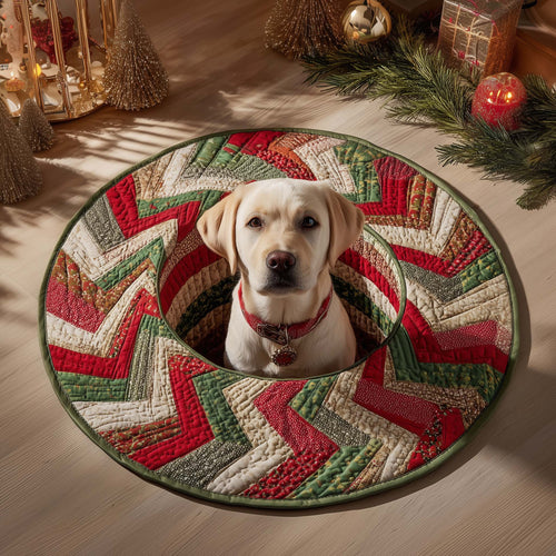 Labrador Zigzag Quilted Round Mat GFTOQM1290