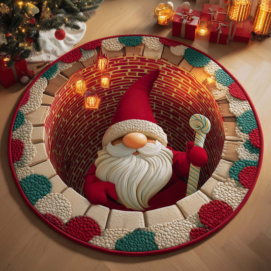 Cookie Gnome Quilted Round Mat GFTOQM1299