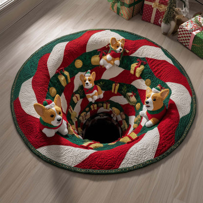 Corgi Quilted Round Mat GFTOQM129