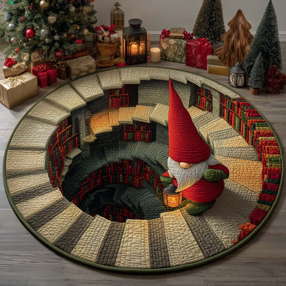 Gnome Archives Quilted Round Mat GFTOQM1300
