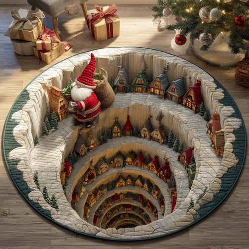 Village Gnome Quilted Round Mat GFTOQM1302