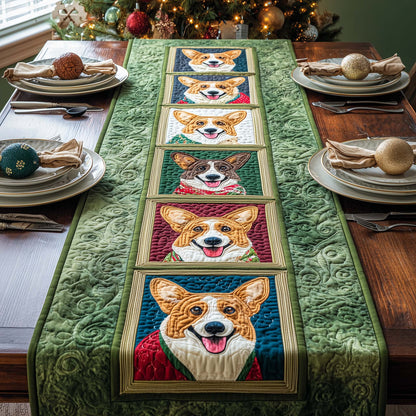 Corgi Gallery Quilted Table Runner GFTOQM1307