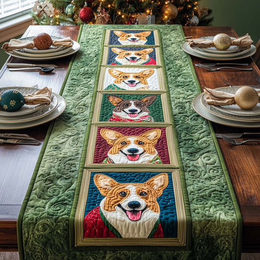 Corgi Gallery Quilted Table Runner GFTOQM1307