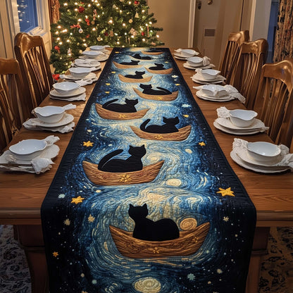 Starry Cats Quilted Table Runner GFTOQM1309