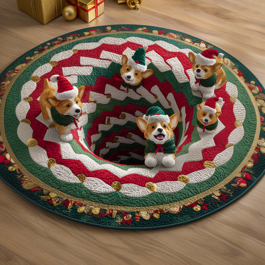 Corgi Quilted Round Mat GFTOQM130