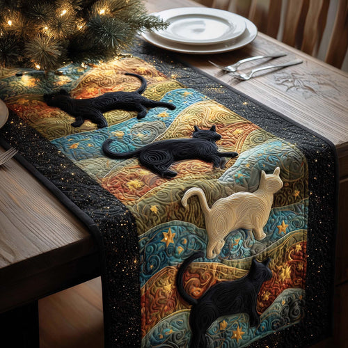 Cosmic Cats Quilted Table Runner GFTOQM1312